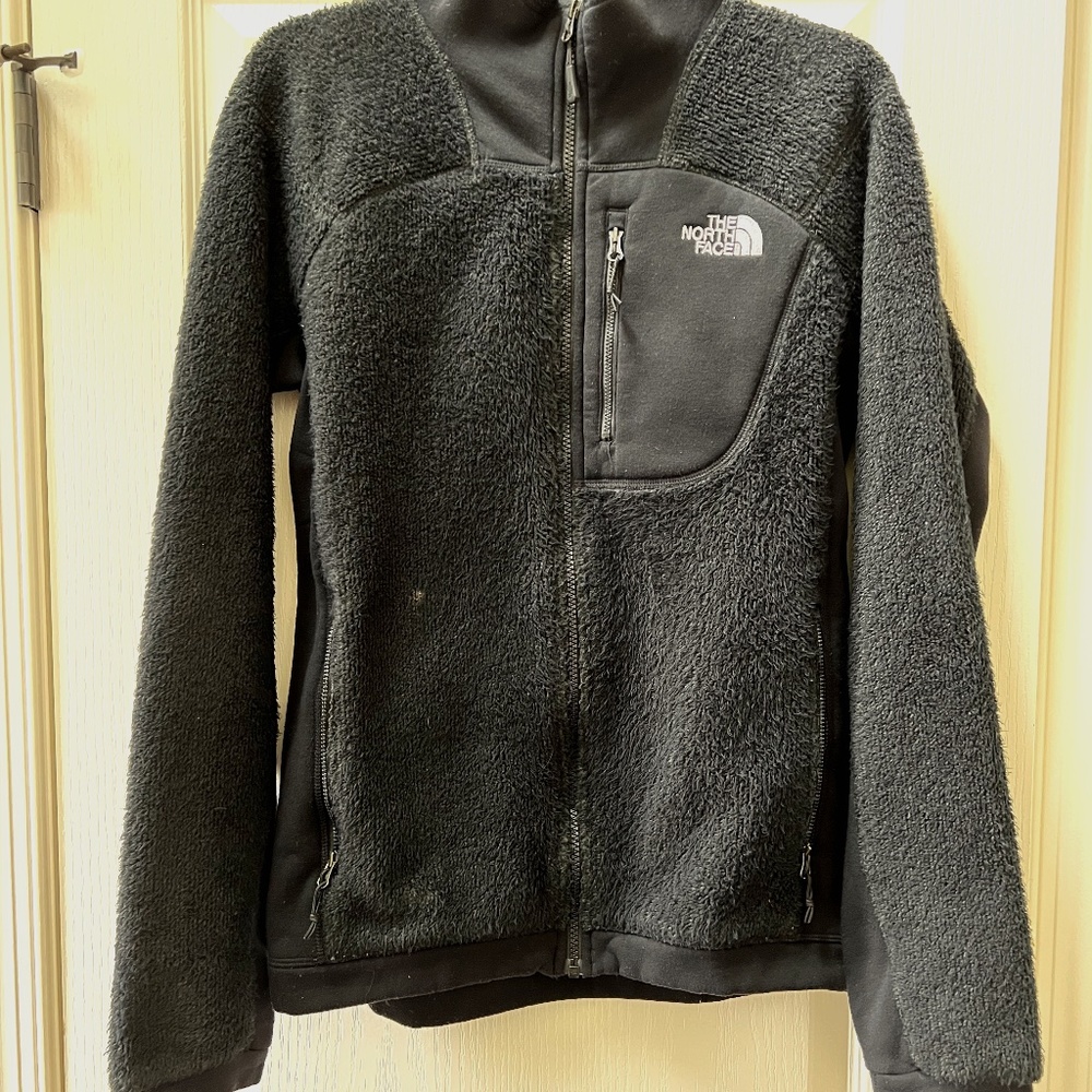 MEN'S THE NORTH FACE BLACK FLEECE FULL ZIP PULLOVER JACKET SIZE SMALL